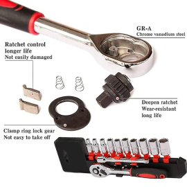 12 Piece 1/4inch Socket Set