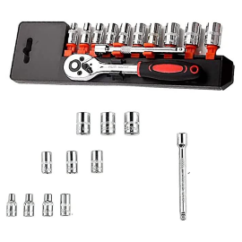 12 Piece 1/4inch Socket Set