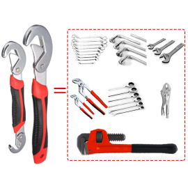 2 Piece Adjustable Pipe Wrench Set