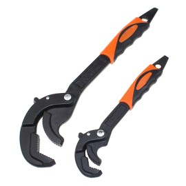 2 Piece Automatic Pipe Wrench Set