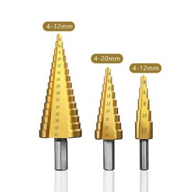 3 Piece HSS Step Bit Drill Set