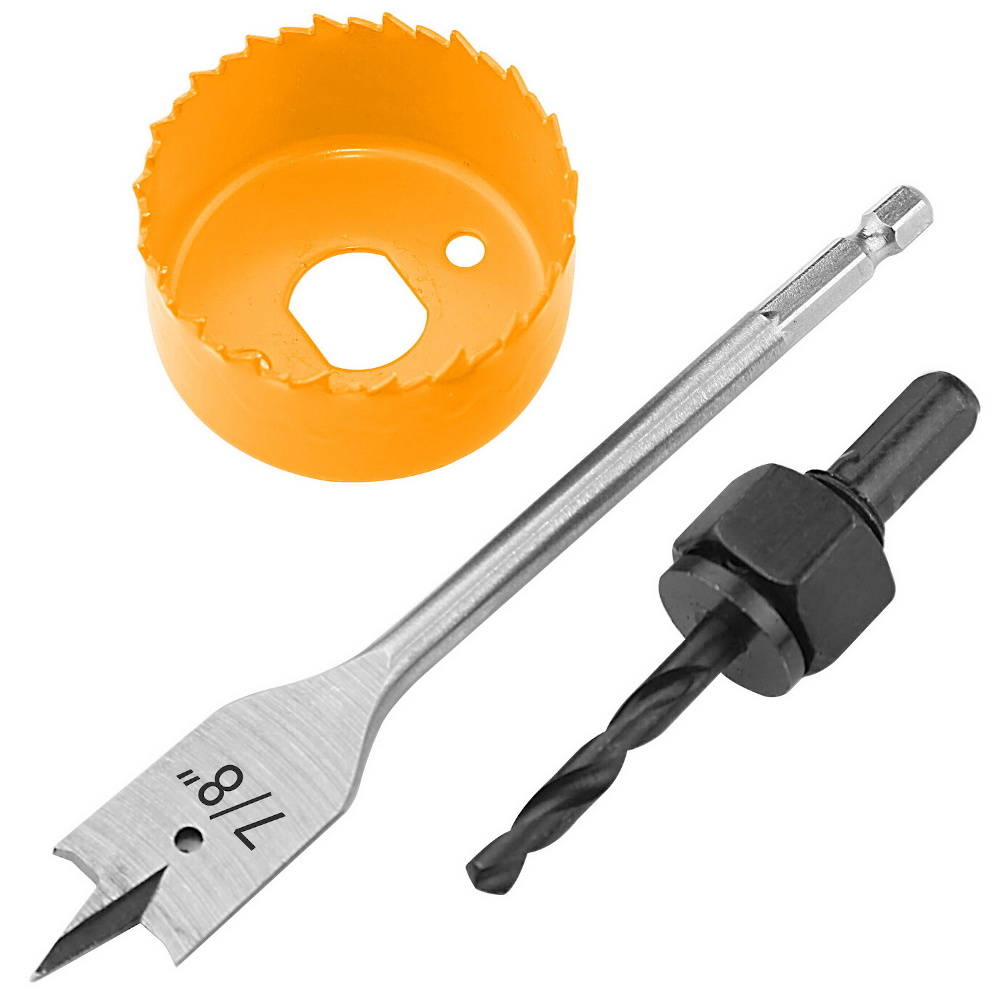 3 Piece Lock Installation Hole Saw Set