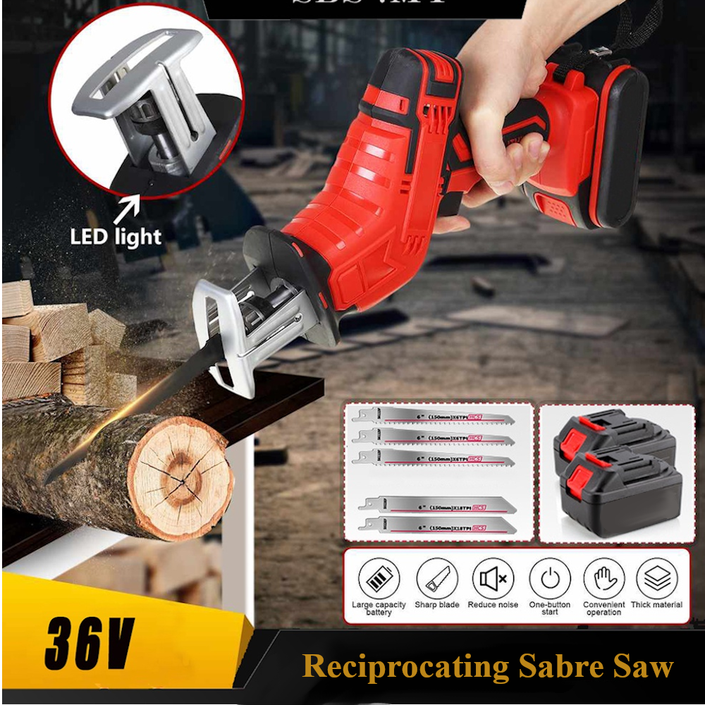 36v Portable Reciprocating Sabre Saw Set