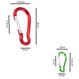 4 Piece Carabiner Set