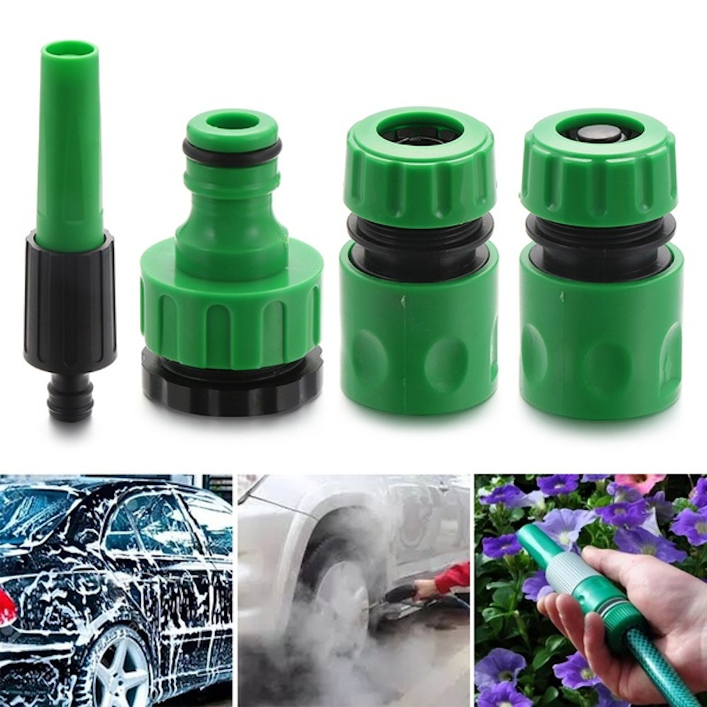 4 Piece Garden Hose Connector Set