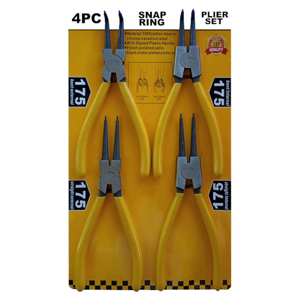 4 Piece Snap Ring Plier Set