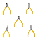 5 Piece Yellow Mini Plier Set