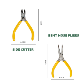 5 Piece Yellow Mini Plier Set