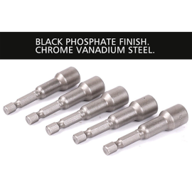 5 Piece Magnetic Hex Bit Set