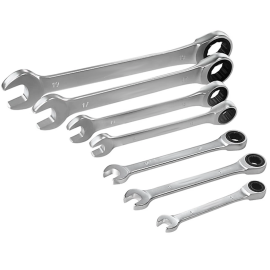 7 Piece Ratchet Combination Spanner Set