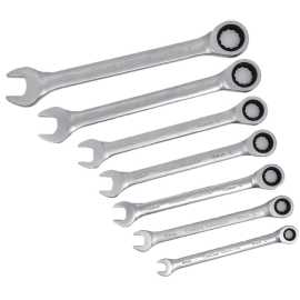 7 Piece Ratchet Combination Spanner Set