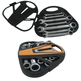 7 Piece Ratchet Combination Spanner Set