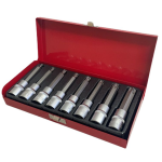 8 Piece Deep Reach Spline Drive Socket Bit Set