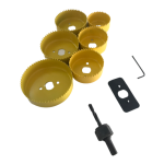 9 Piece Hole Saw Set