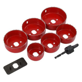 9 Piece Hole Saw Set