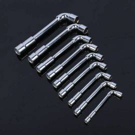 9 Piece L-Shaped Perforated Socket Spanner Set