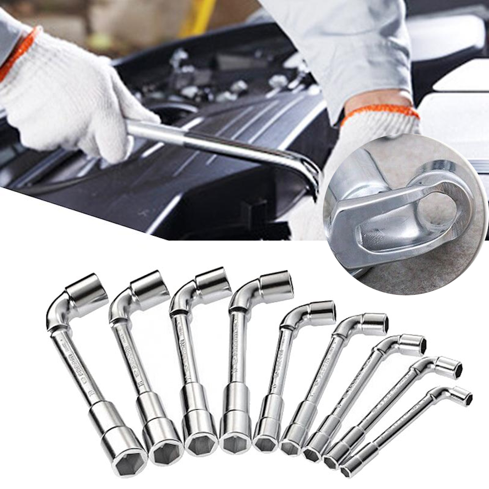 9 Piece L-Shaped Perforated Socket Spanner Set