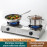 Double Burner Stainless Steel Gas Stove