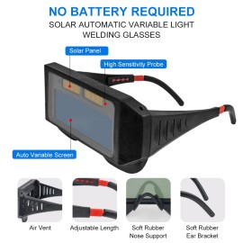 Solar Auto Darkening Welding Glasses